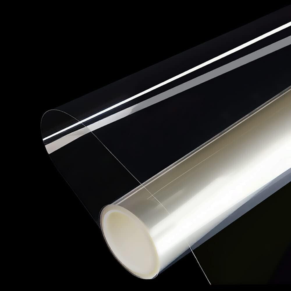 196″ Clear Security Self-Adhesive Window Film Glass UV Protection Anti Shatter