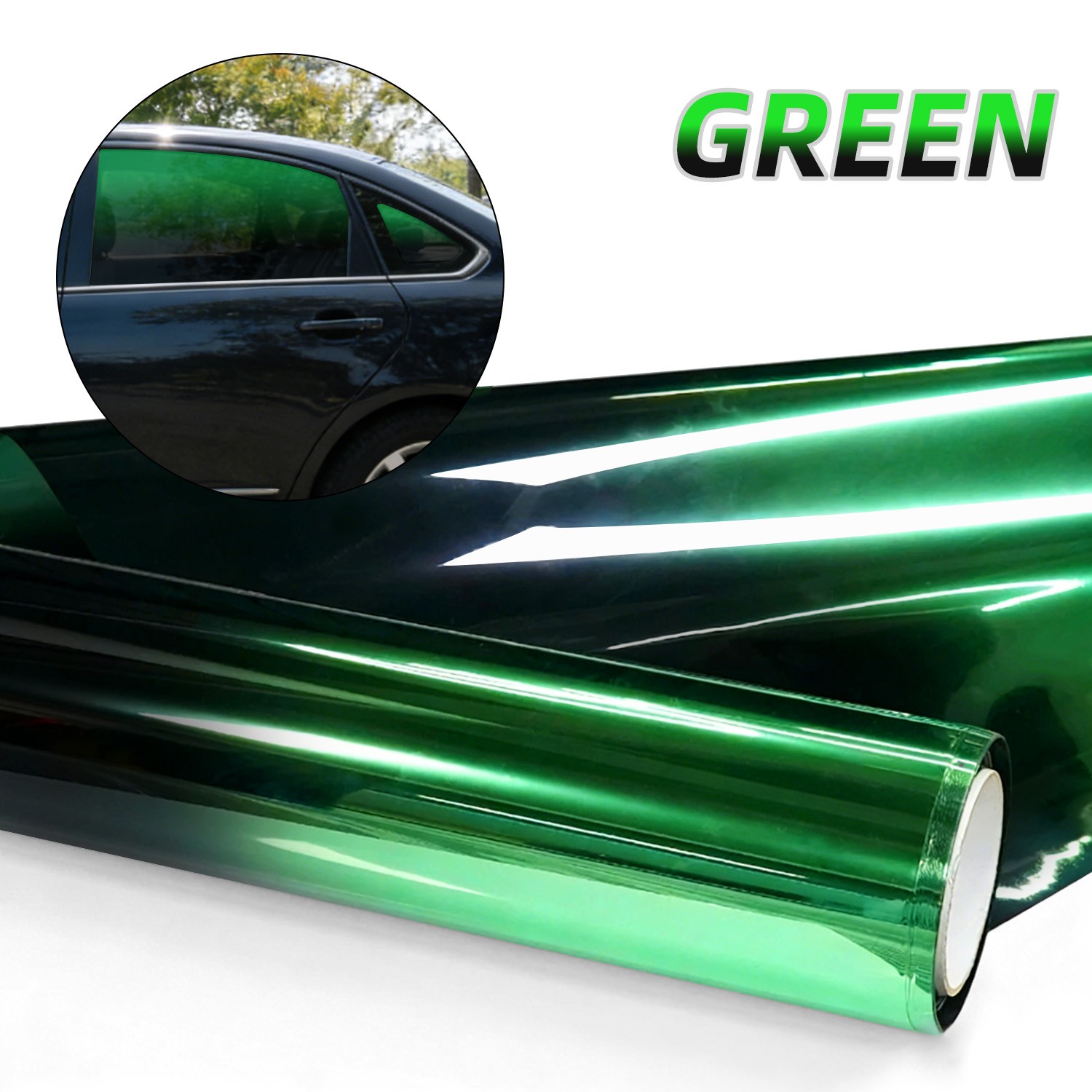 Car Window Tint Film 2-Color Gradients Film Windshield Sun Shade Heat & UV Block