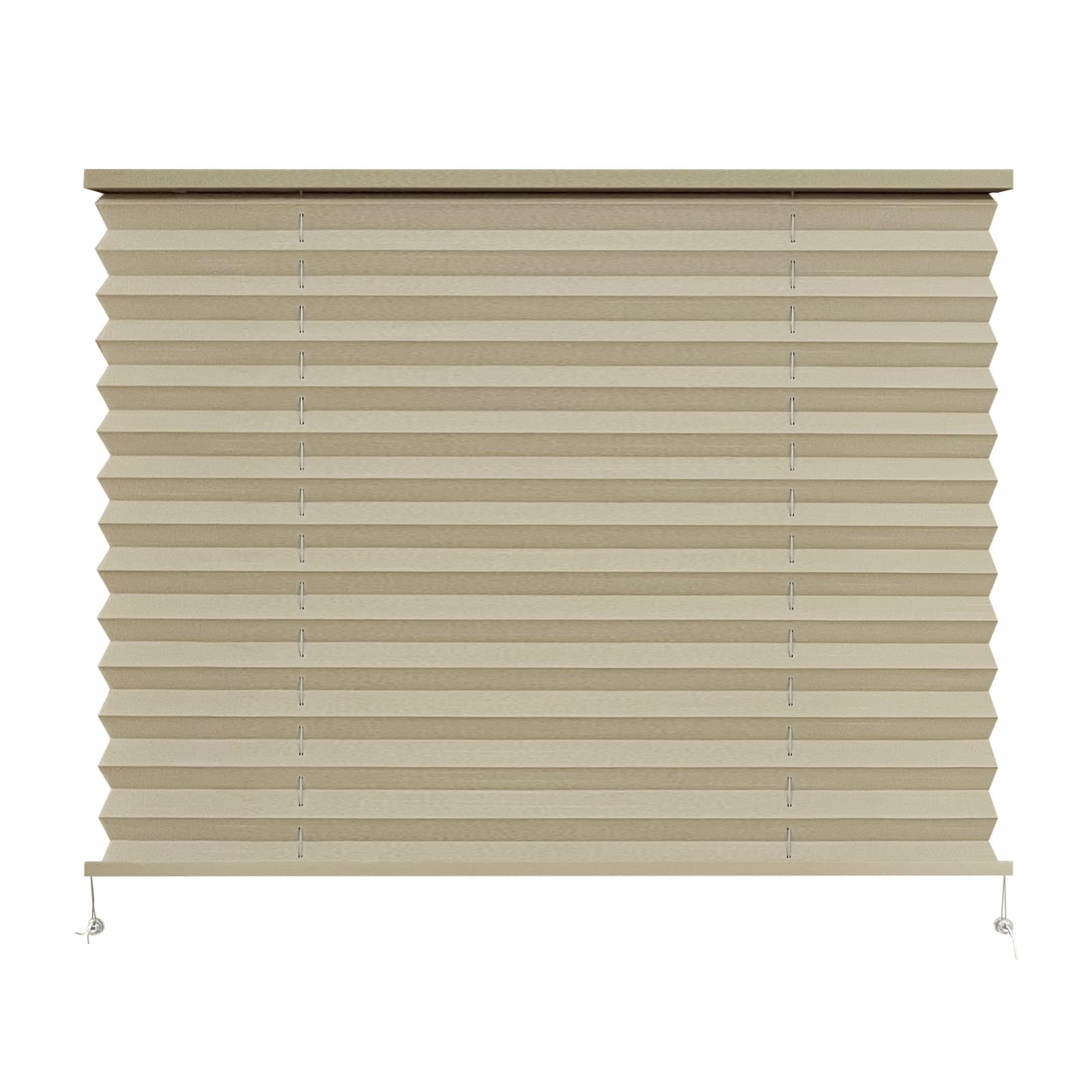 RV Pleated Shades 32″ W x 24″ L Cappuccino Window Blinds for Campers
