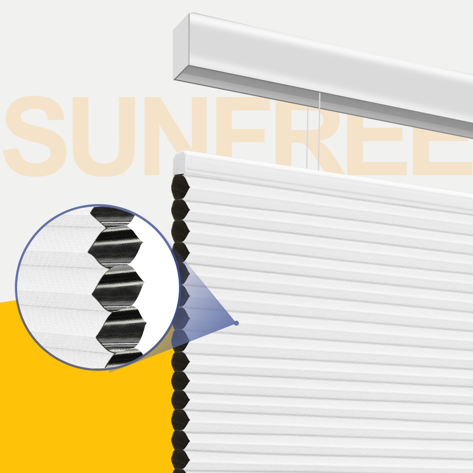 Sunfree Top Down Bottom Up Cellular Blindscellular Shades Blackout Honeycomb