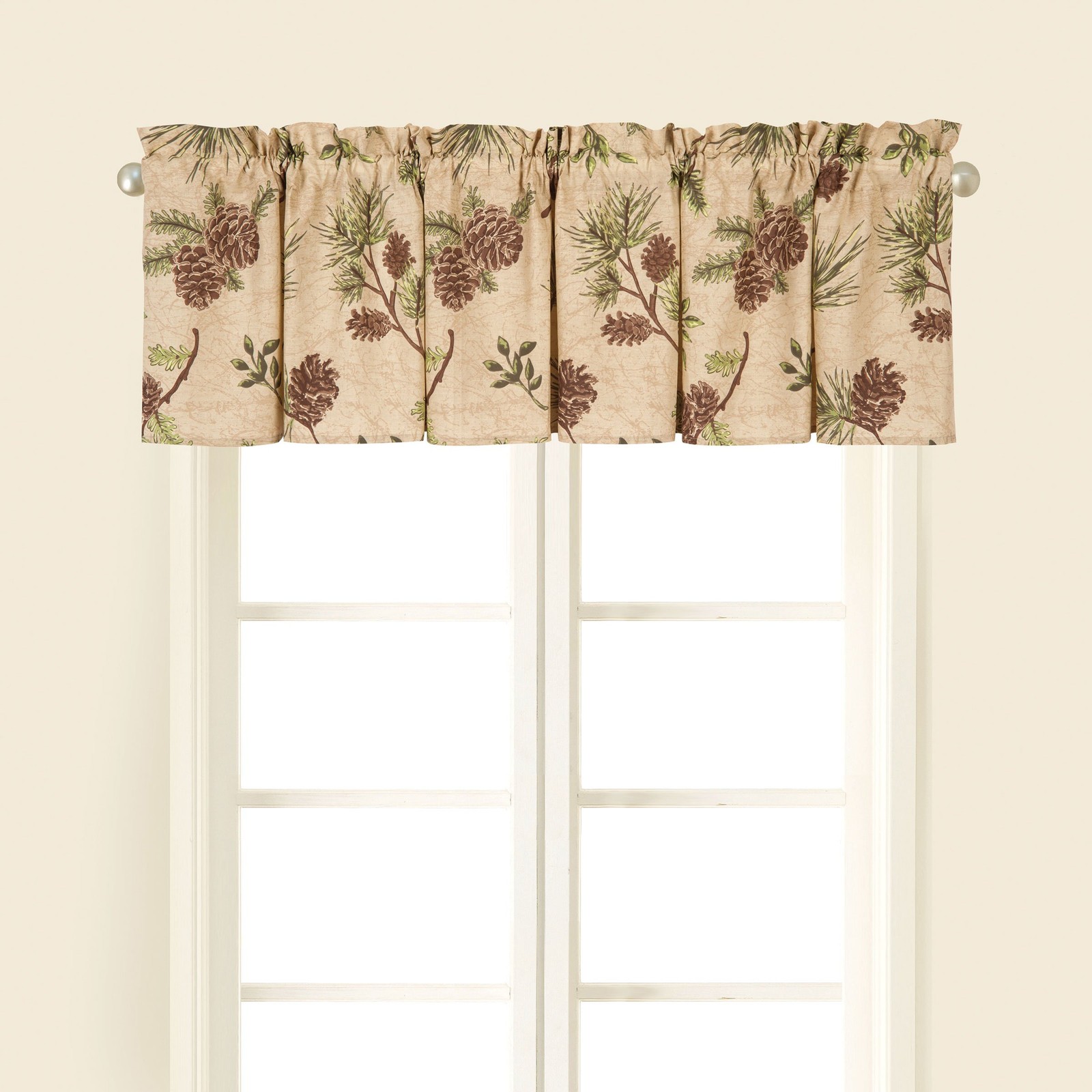 C&f Home Woodland Retreat Window Treatment Curtain Pinecone Decor Decoration Cab