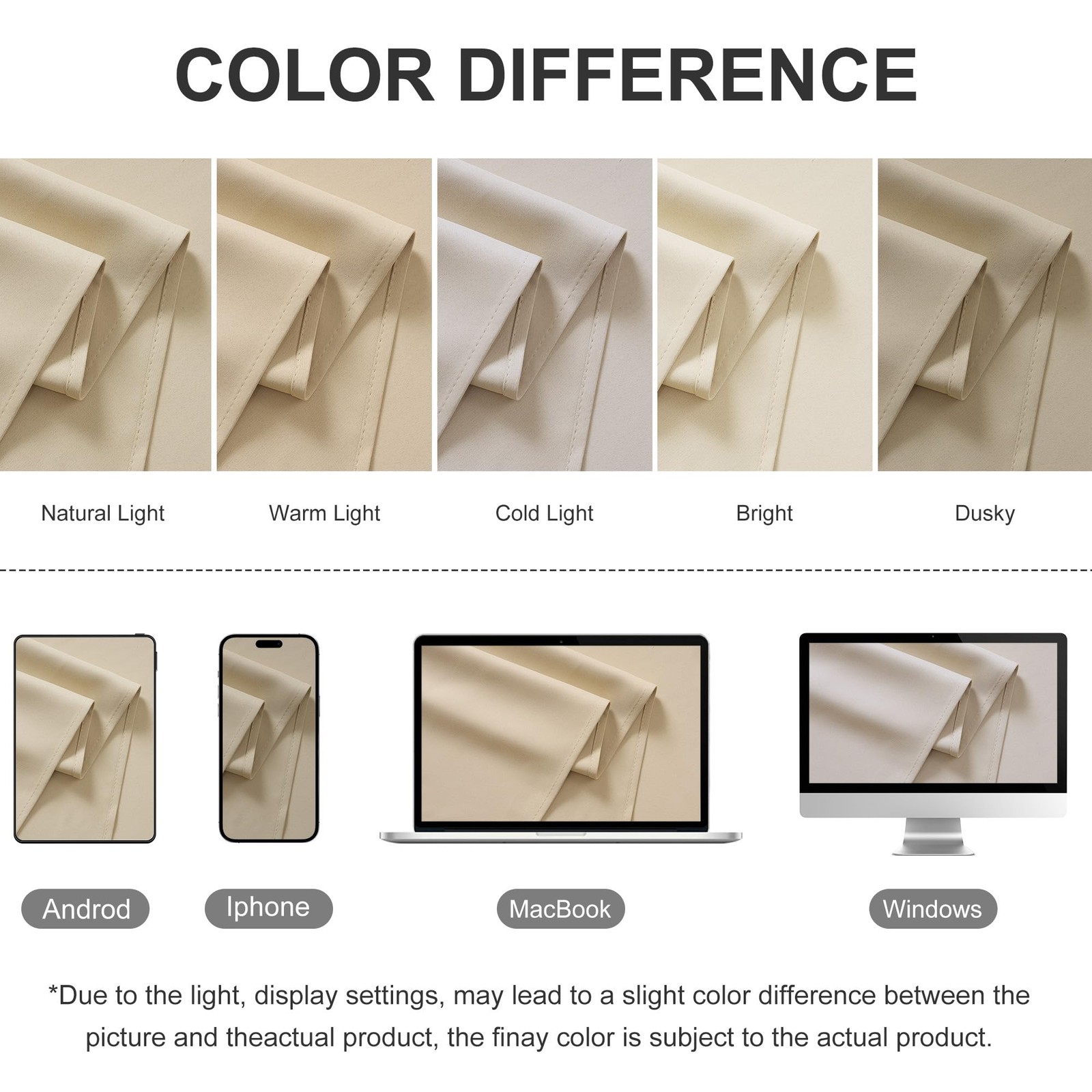Outdoor Curtains for Patio Waterproof Block Sunlight Thermal Insulated Privacy A