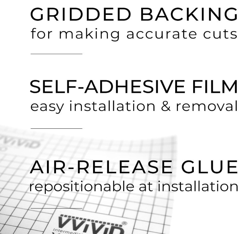 Black Perforated One-Way Vision Vinyl Automotive Window Wrap Roll (1.5ft x 4ft)