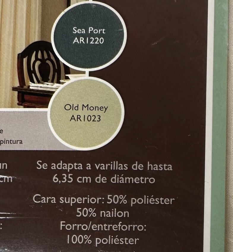 Allen + Roth Columbia Ivory Double Lined Taffets Pole Top Curtain Panel 54 x 84″