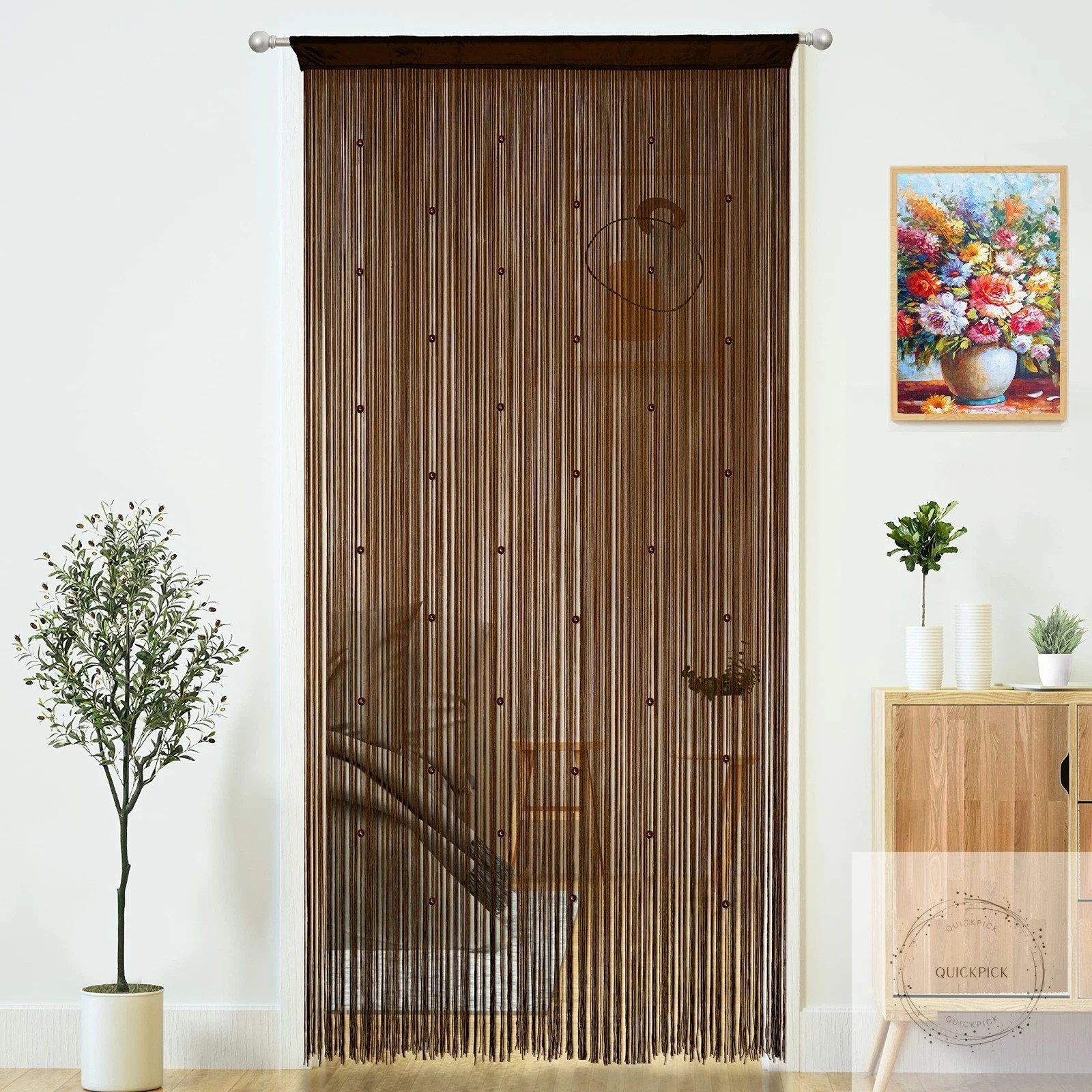 Beaded Curtain Door String Curtains for Doorways Tassels Beads Hanging Fringe Hi