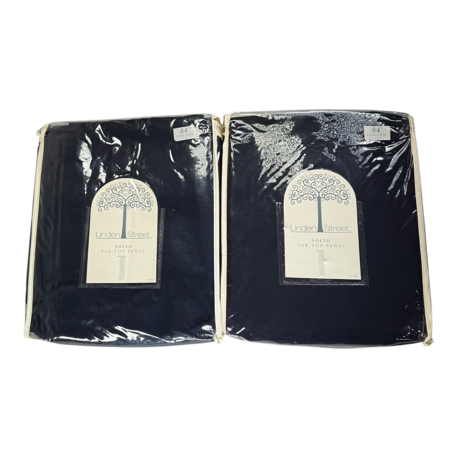 2 Linden Street Solid Tab Top Panels 82×84 Navajo Navy – JCPenny NEW