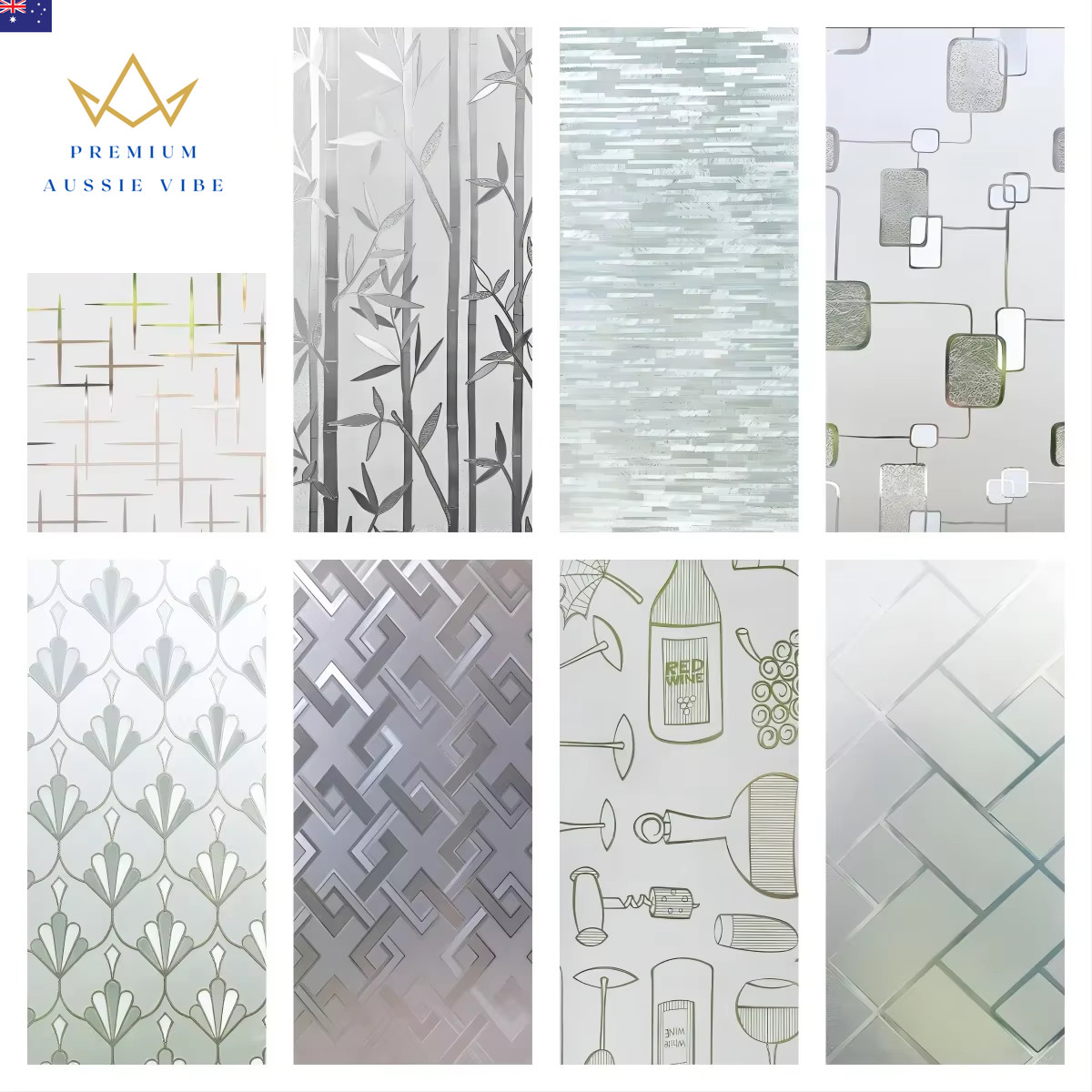 Window Privacy Film Frosted Glass Window Film Static Cling UV Blocking Removable