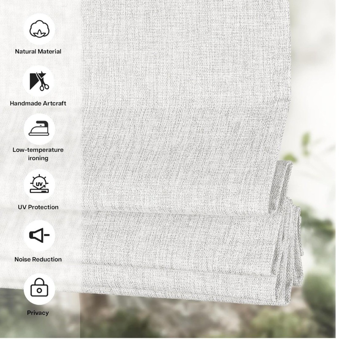 LazBlinds Cordless Cellular Shades, No Tools No Drill Blackout, 23″ W x 64″ H