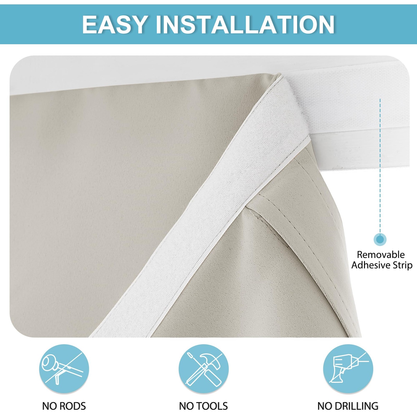 RYB HOME French Door Curtain Privacy Blackout Window Tie up Shades for Kitch…
