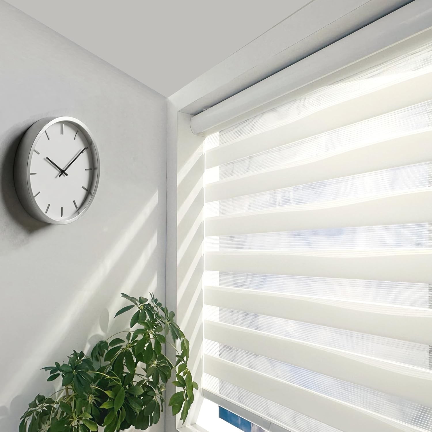 Cordless Zebra Blinds – Light Filtering Dual-Layer Window Shades for Privacy …