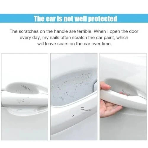 8Pcs Car Door Handle Protector Universal Automotive Protection Film for Most Car