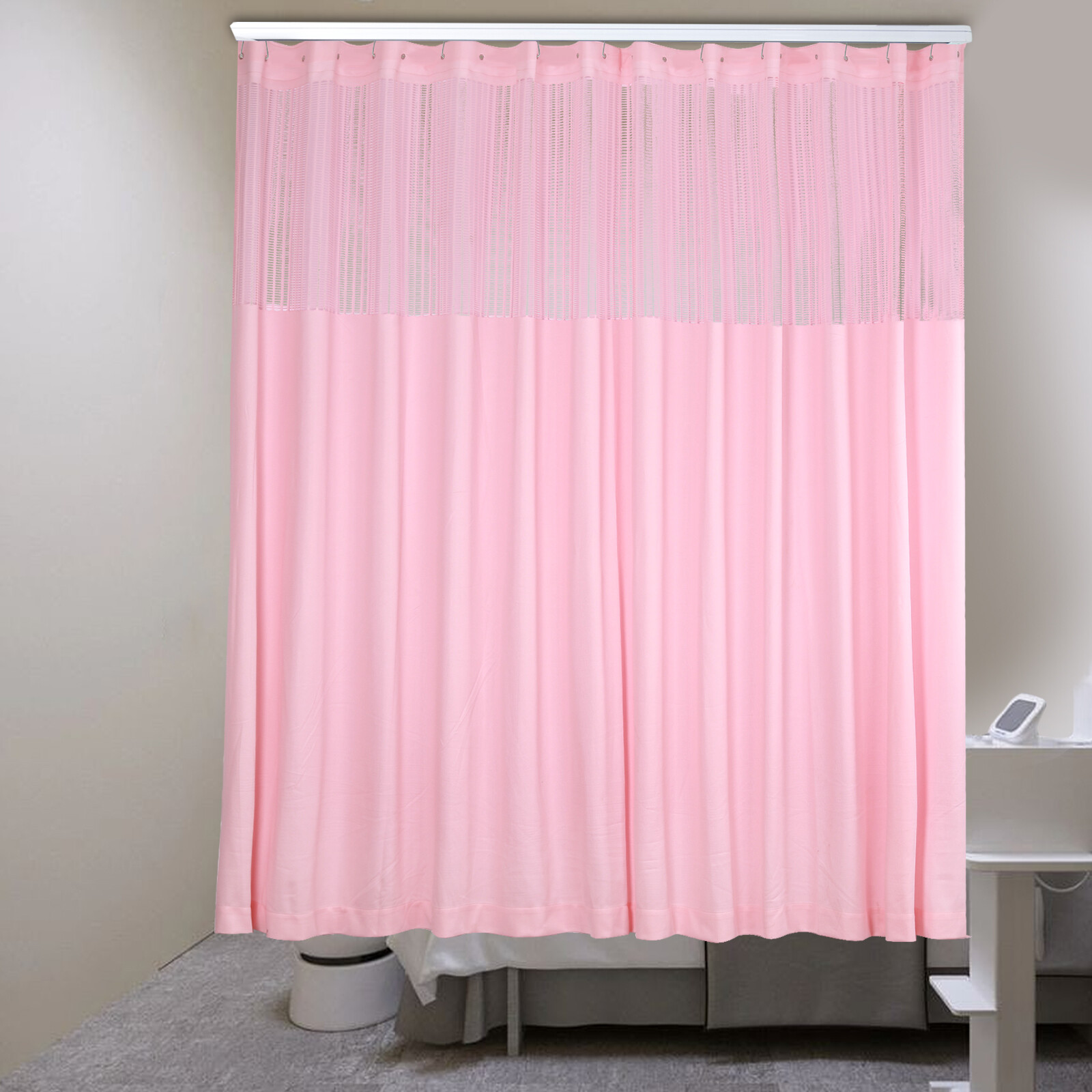 Contemporary Style 12 Feet Wide X 8 Feet High Pink Room Divider Curtains NEW US