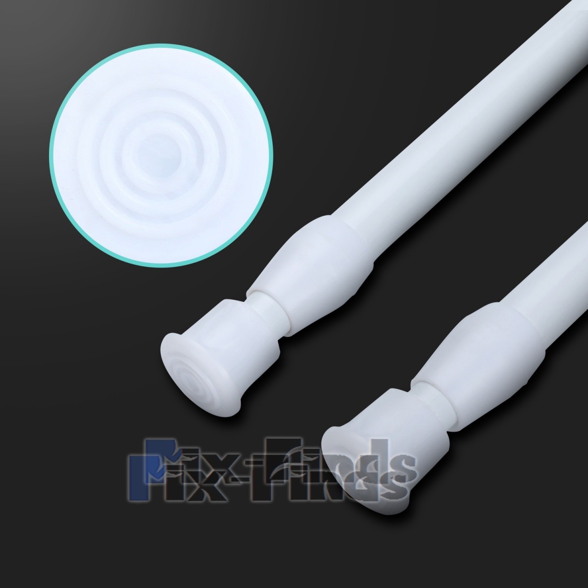 2Pack Heavy Duty Tension Rod 23-43Inches No Drill for Window Bathroom Shower New