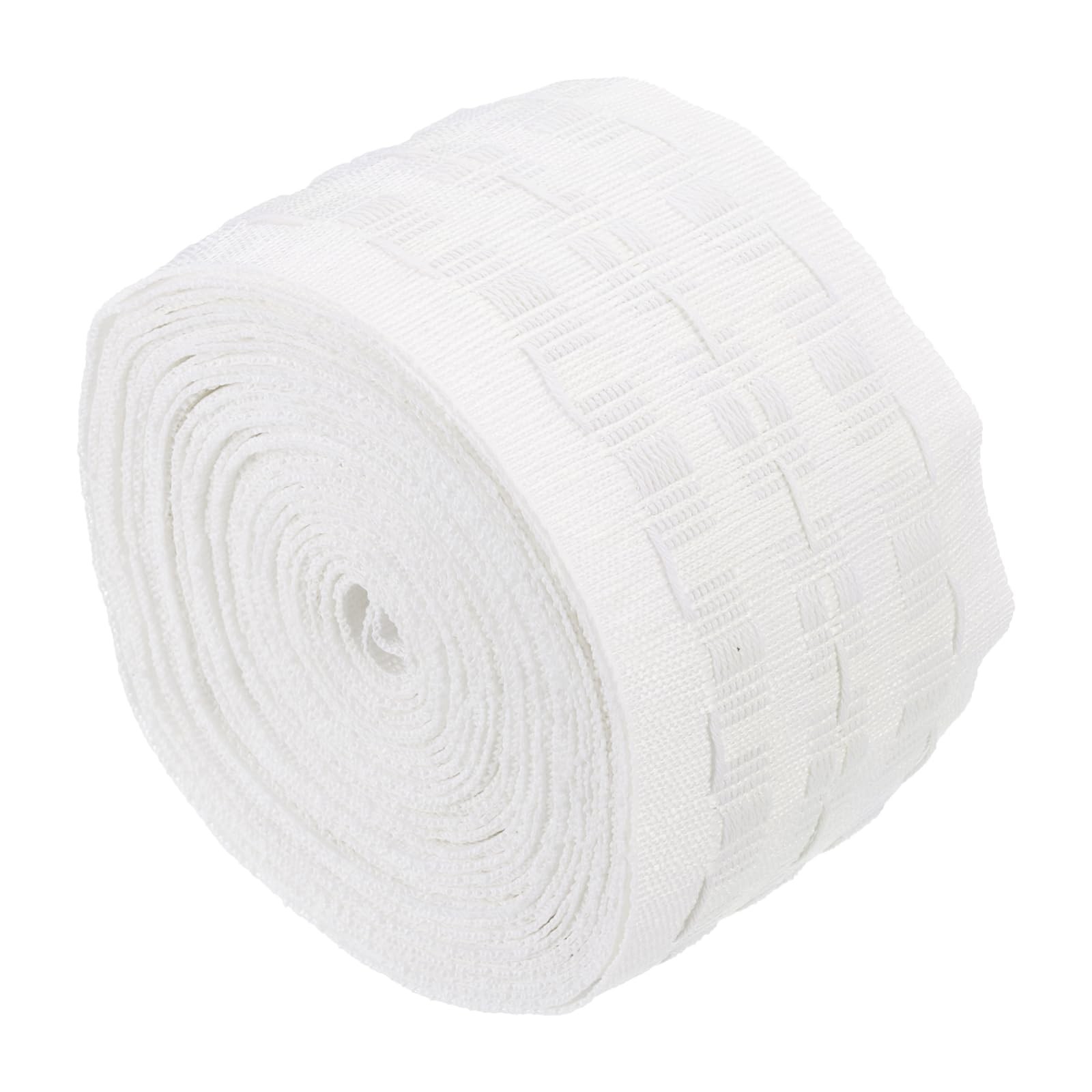 uxcell Curtain Elastic Pleat Tape, 6 Meters/6.6 Yards 6.6 Yards, White