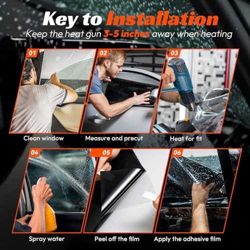 Window Tint Car 35% VLT, 20″ x20′ Ceramic Window Roll for 20in x 20ft 35% Vlt