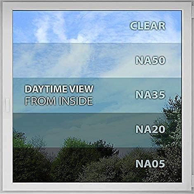 NA05 Daytime Privacy Window Film – Natural Black 5, 48″ x 100′ Roll