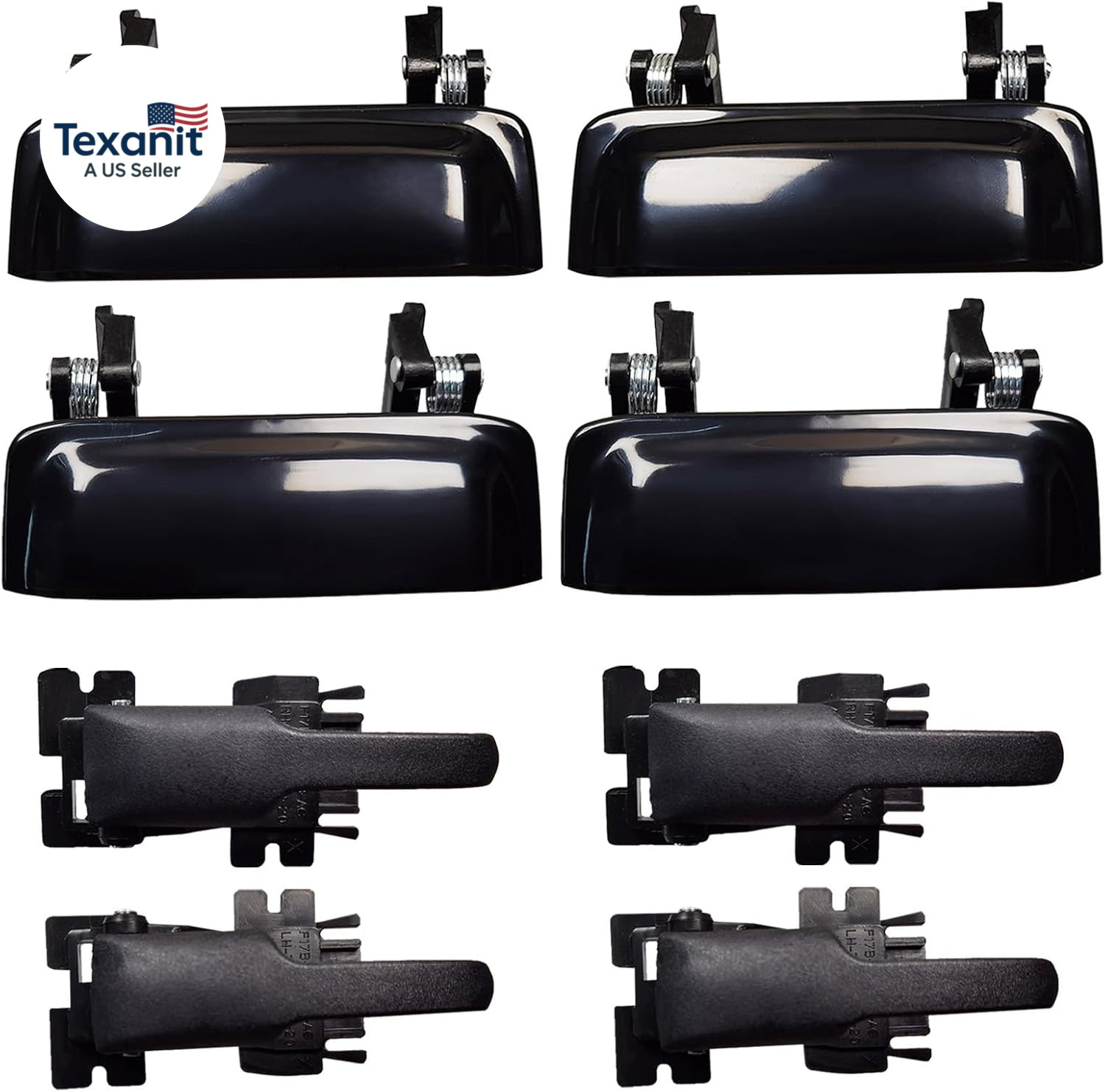 Set of 8 Exterior & Interior Door Handles for 1998-2003 Ford Explorer, 2001-2005