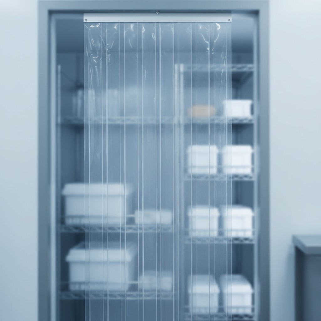 Clear PVC Door Curtain Strip 8″ x 96″ – Durable Energy-Saving Solution