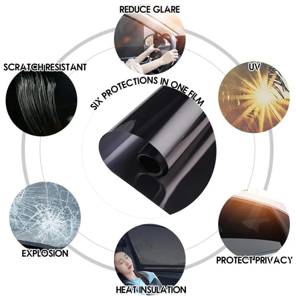 Uncut Roll Window Tint Film 5%/15%/20%/25% VLT 50x300CM Car Home Office Glass US
