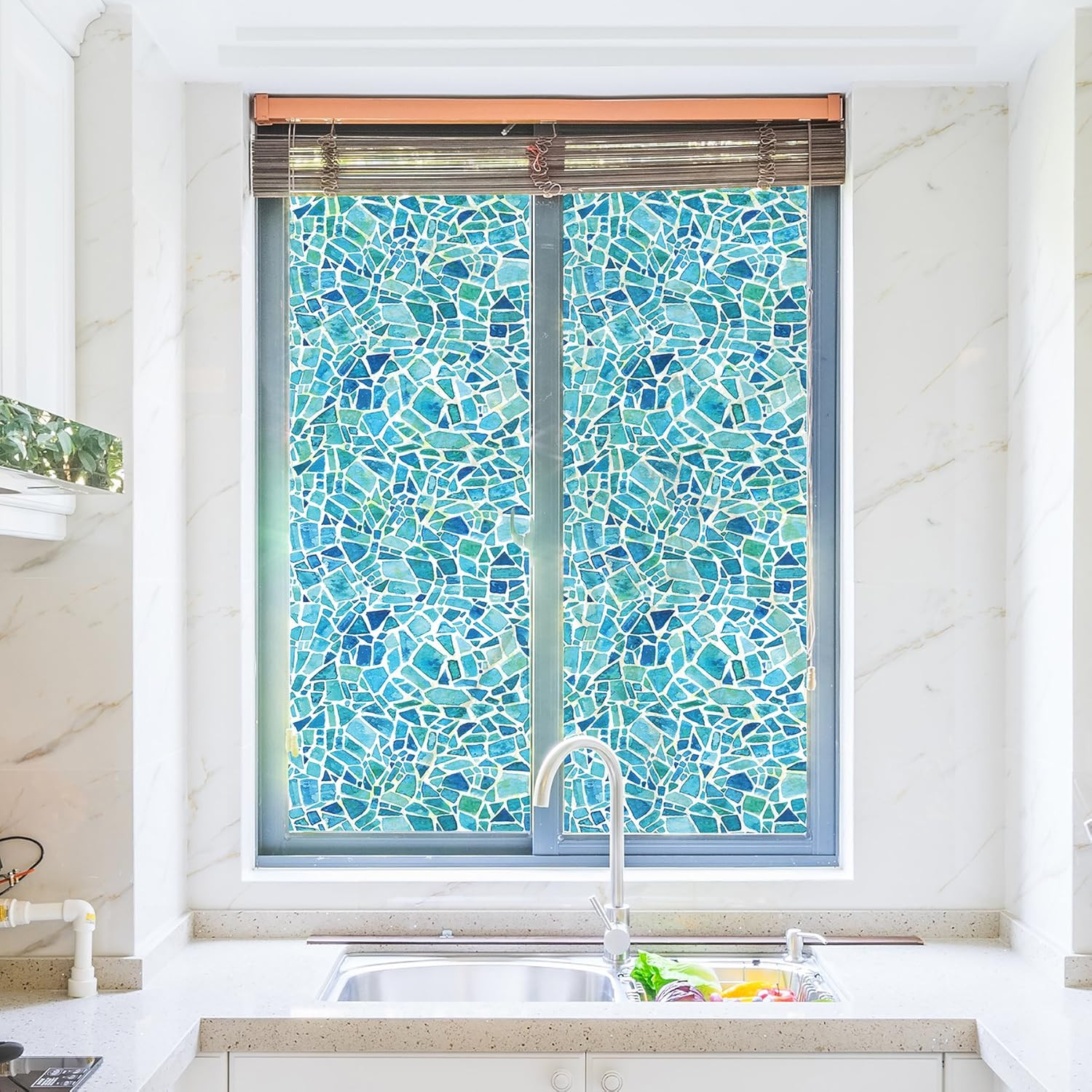 CR-68415 Mosaic Premium Window Film, Blue