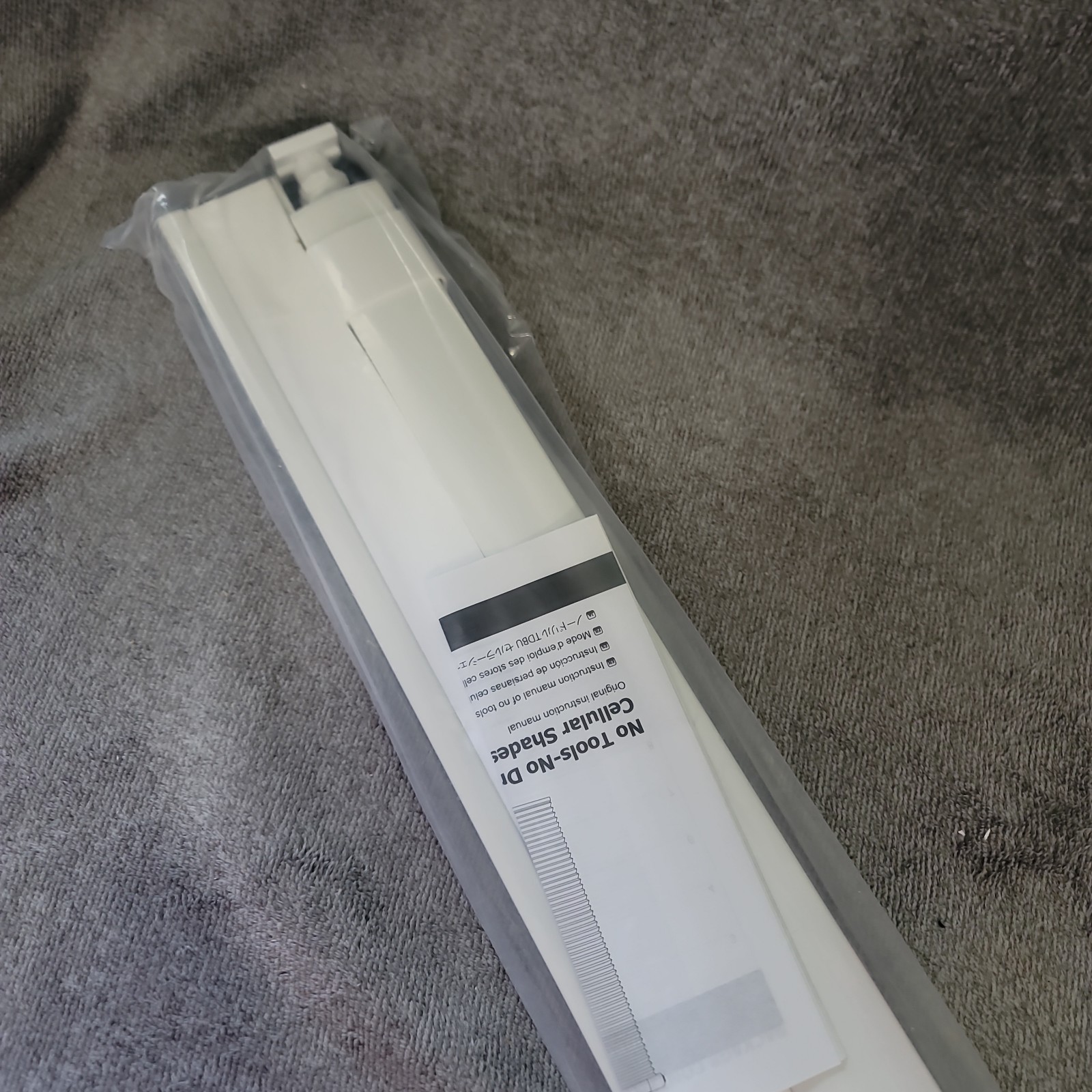 No Drill Cordless Cellular Light Filtering Thermal Honeycomb 33 5/8″Wx64″H White