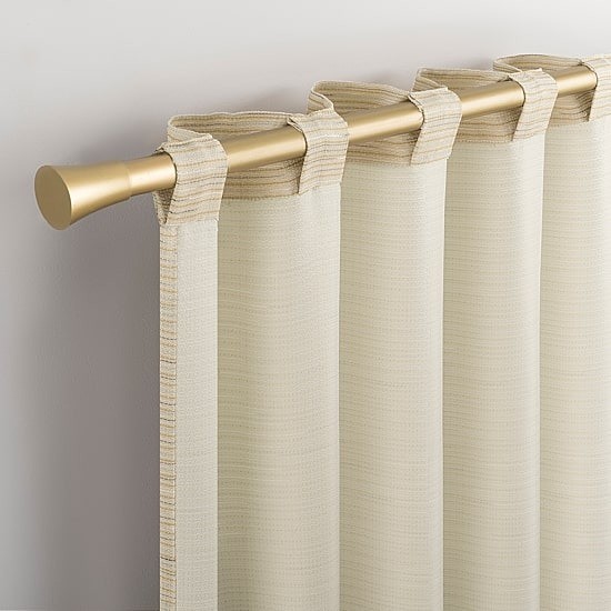 No 918 Laurel Curtain Panel 40×84 Taupe Back Tab Light Filtering Single