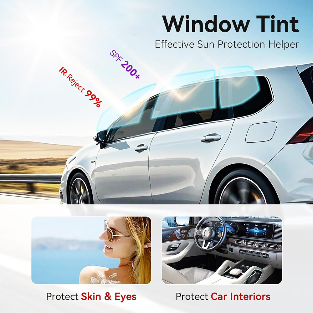 20″ x10ft Uncut Window Tint VLT Film Heat Reduce Block Shade Blackout Home Car