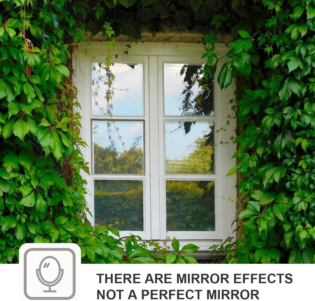 Daytime Privacy Window Film – Eco-Friendly One-Way Mirror Tint, 17.5 x 6.5 Feet