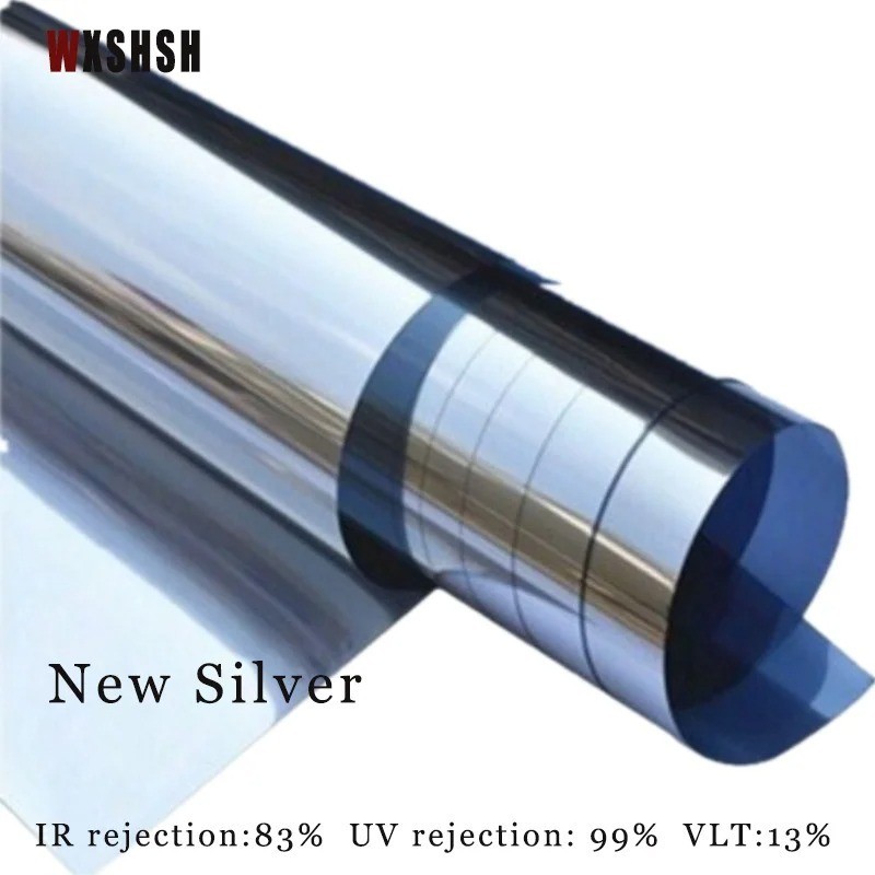 One Way Mirror Tint Window Film Privacy Protect UV Reflective Sun Block For Home
