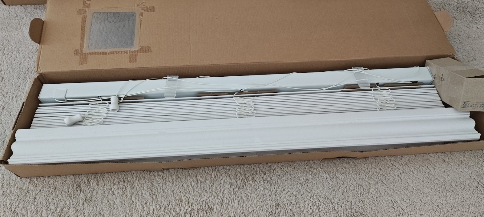GRABER corded window blind, 35” x 64”