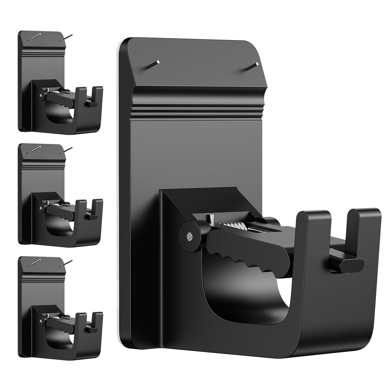 Universal Heavy Duty Curtain Rod Brackets, No Drill Curtain Rod Brackets with Ad