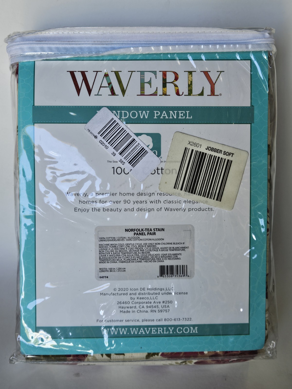 Waverly NORFOLK Valance Tea Stain Modern Farmhouse Rose Floral 60×16