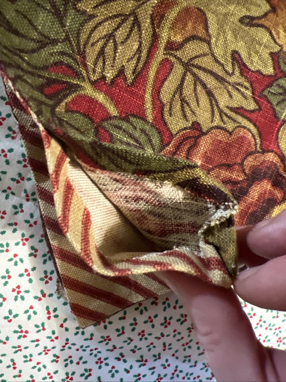 Vintage Custom Scalloped Floral Tapestry Valances Set of 2 w/ 2-Tone Fringe 130”