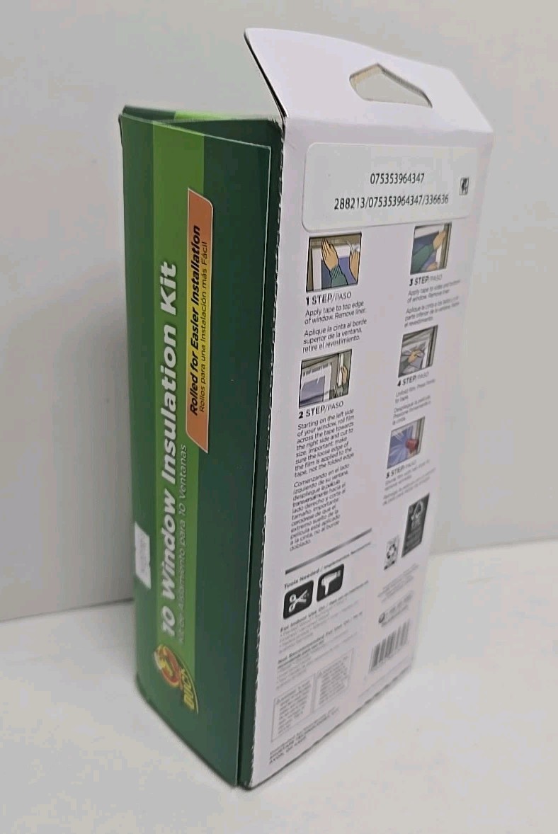 Duck Brand Indoor 62 inch x 420 inch 10 Window Insulation Kit