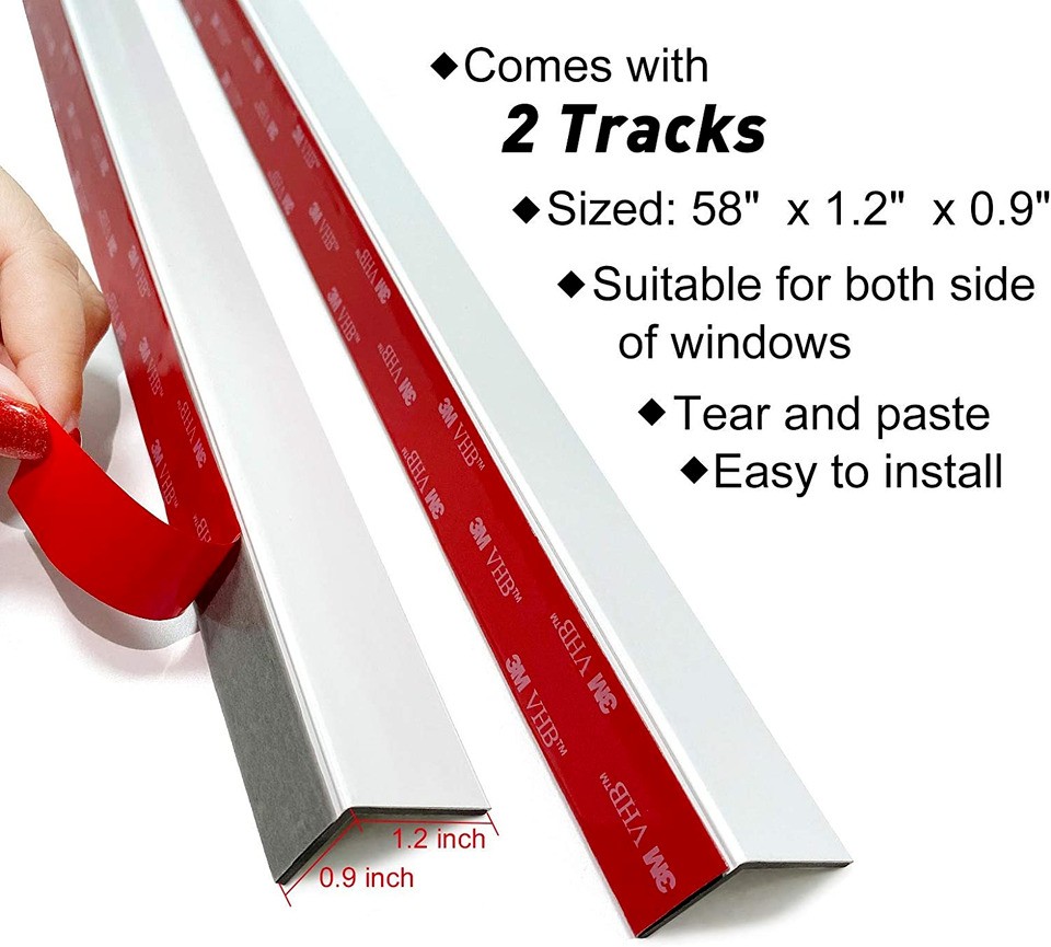 100% Blackout PVC Light Blocking Strips For Window Shades Block Light