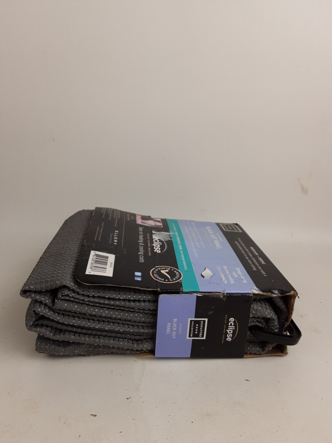 Eclipse Blackout Grommet Curtain 42 in x 84 long 1 Panel Madison Smoke