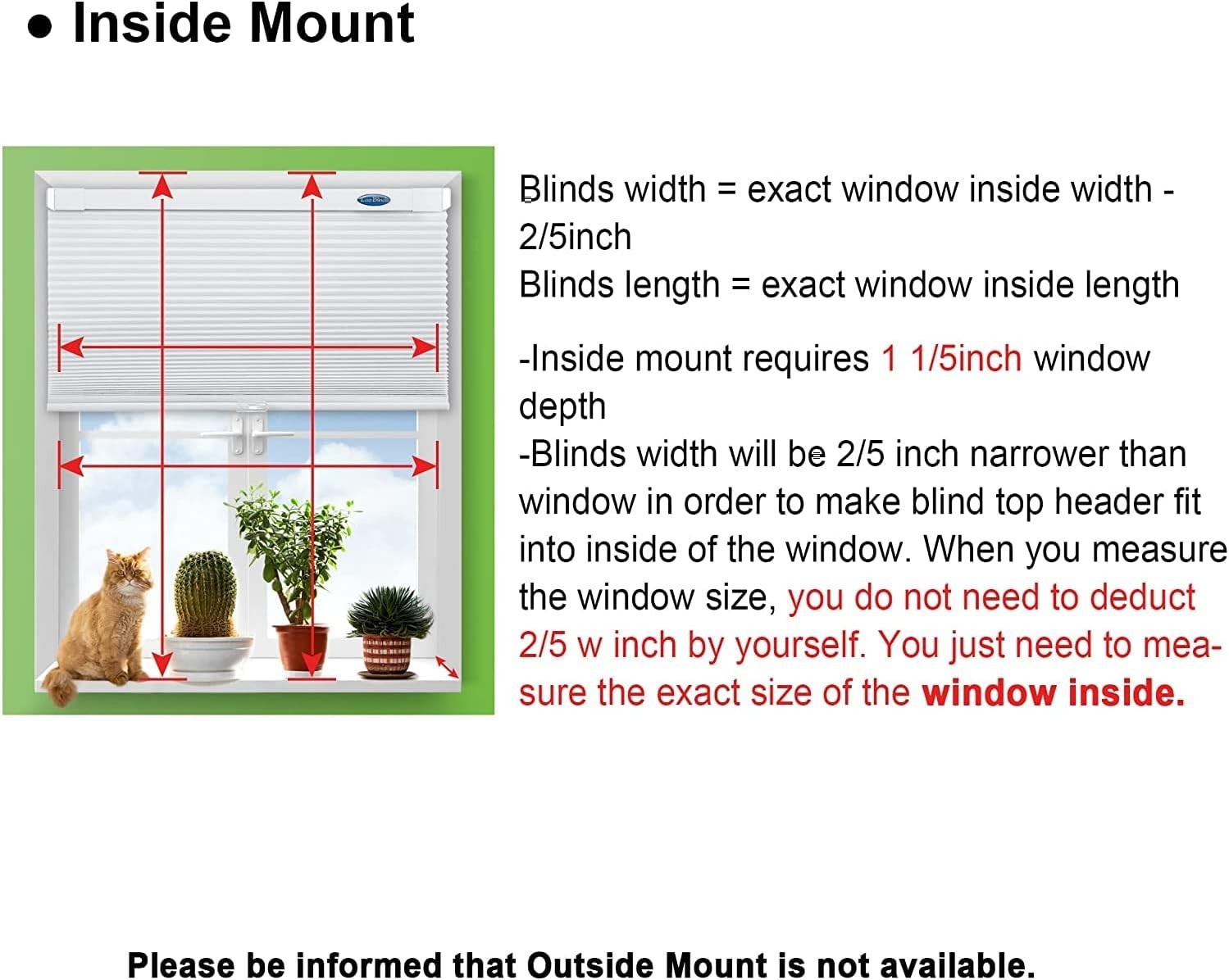 Cordless Honeycomb Window Shade 34x64in No Tools Light Filter Blinds Dark Grey