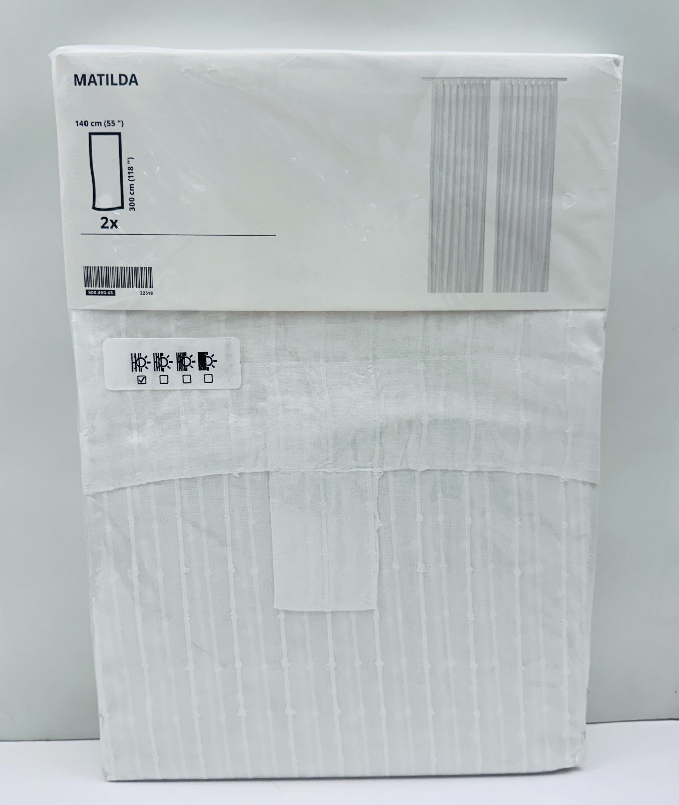 Ikea STRALA LED String Light Curtain w/48 Star Lights White Indoor/Outdoor – NEW