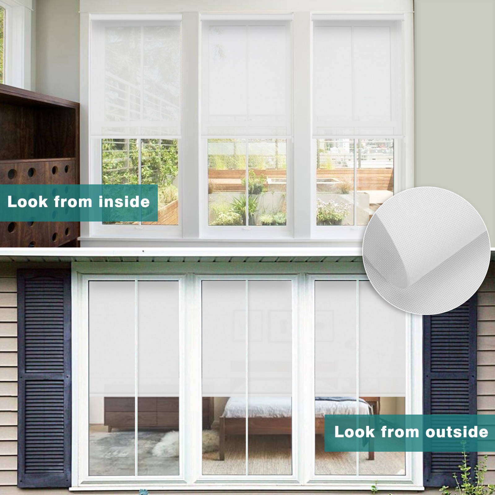 Changshade CUSTOM Light Filtering Roller Shades Window Blinds Room Darkening
