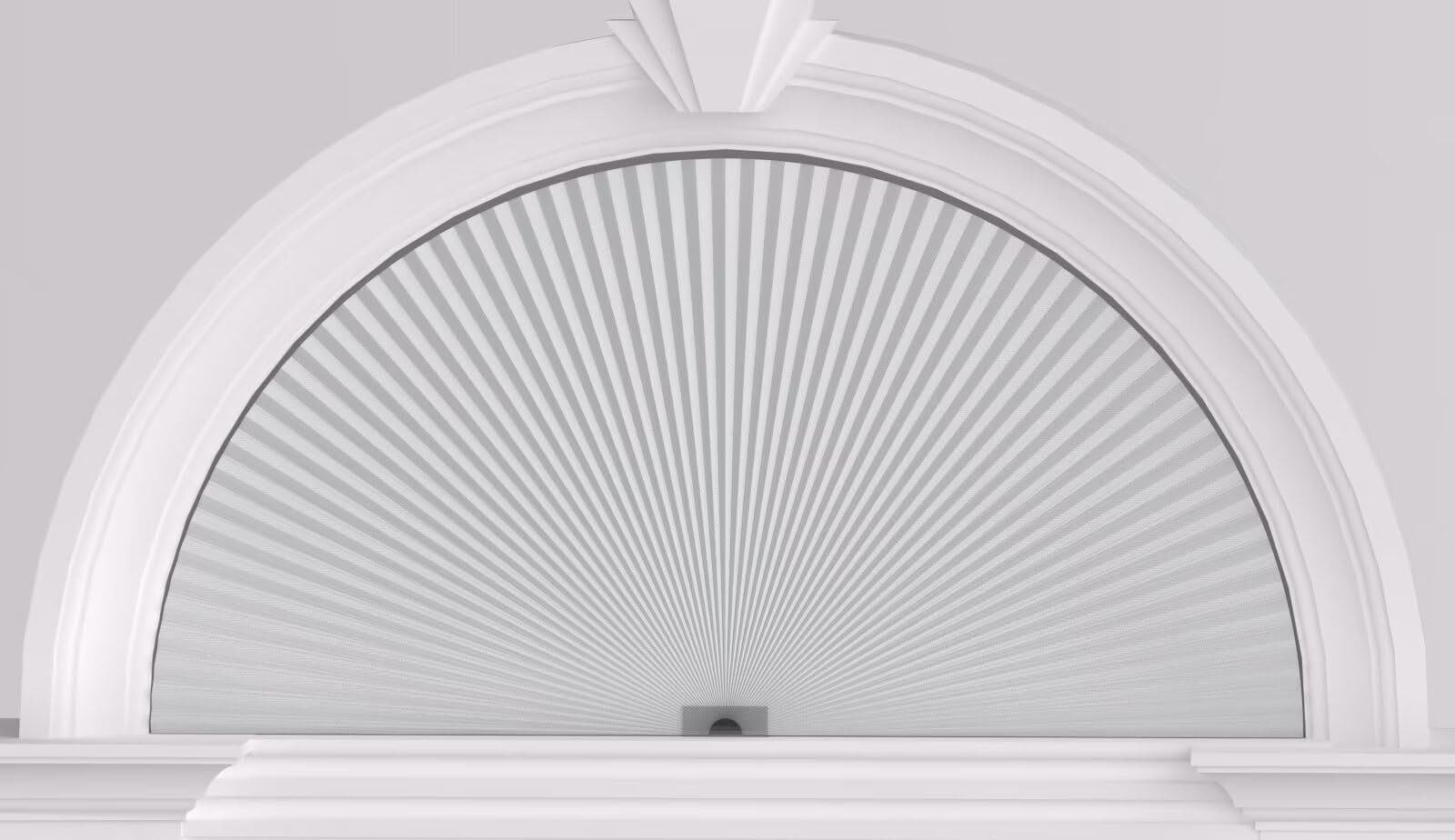 Arch Window Shades Half Circle Blackout Cellular Shades Cordless No Drill Bli…