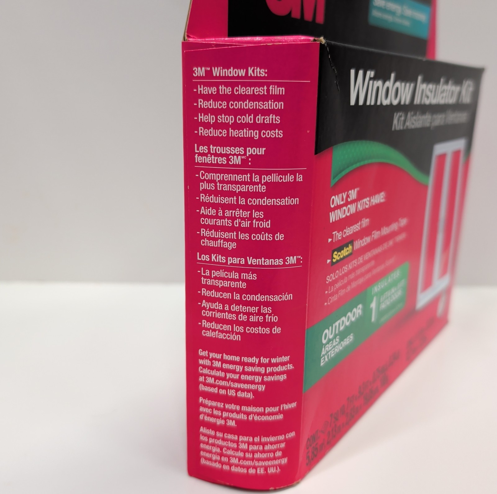 3M Outdoor Window Insulator Kit Patio Door 6 ft 8 in x 9 ft New in Package