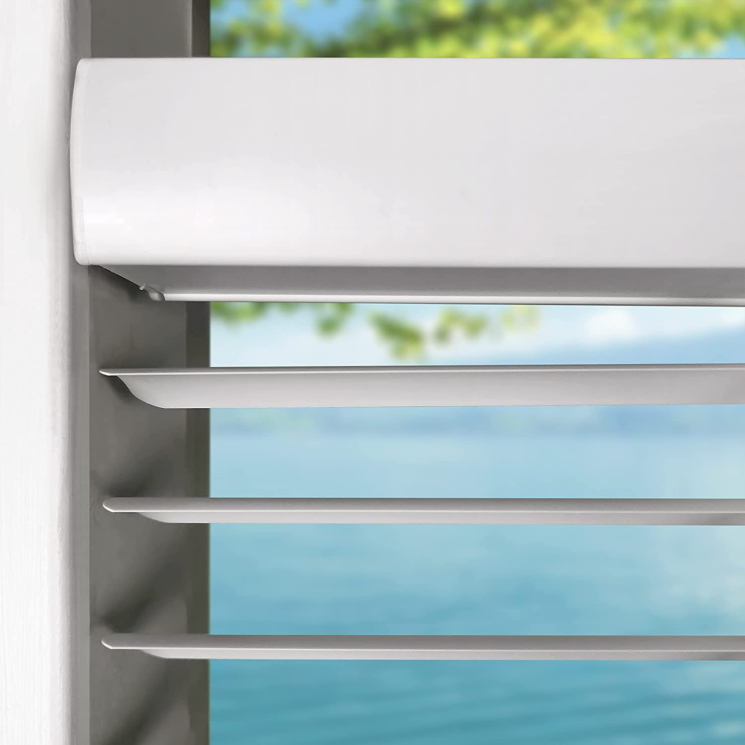 Cordless White 1” Light Filtering Mini Blinds 72” W X 60” H Window Blinds for Ho