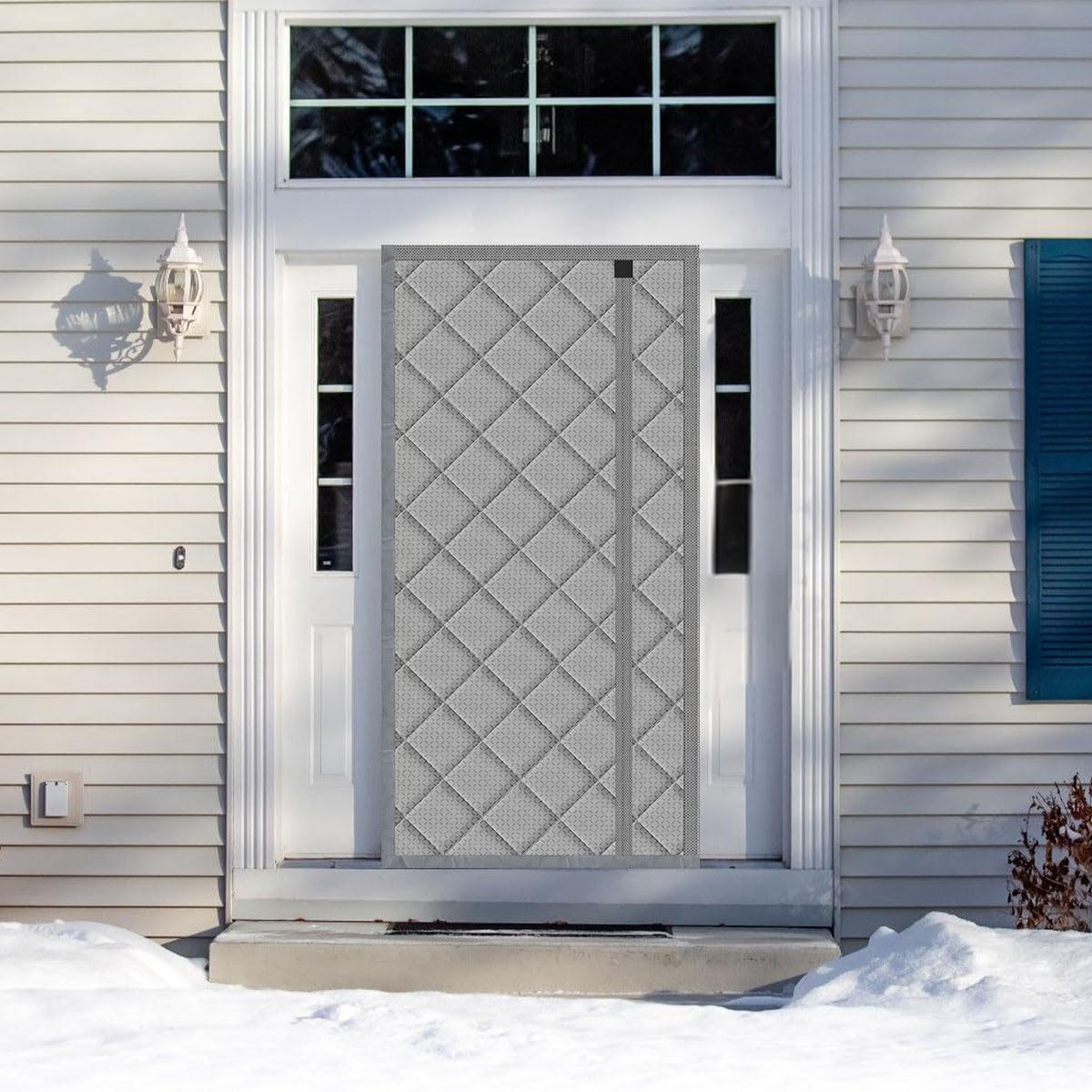 Thermal Door Curtain Fits Doors Size 36″x80″，Curtain Size 39″x82″, Magnetic I…
