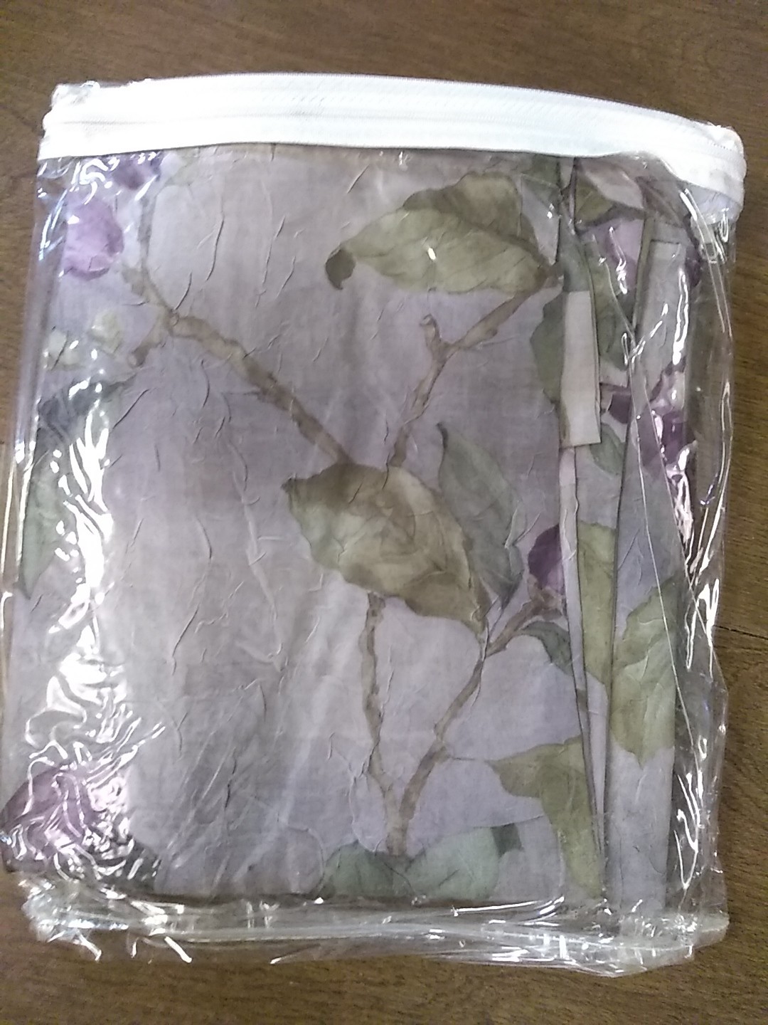 Curtain 50×96″ – NOS “Thief River Linen” Tab Top Window Panel Magnolia Sheer