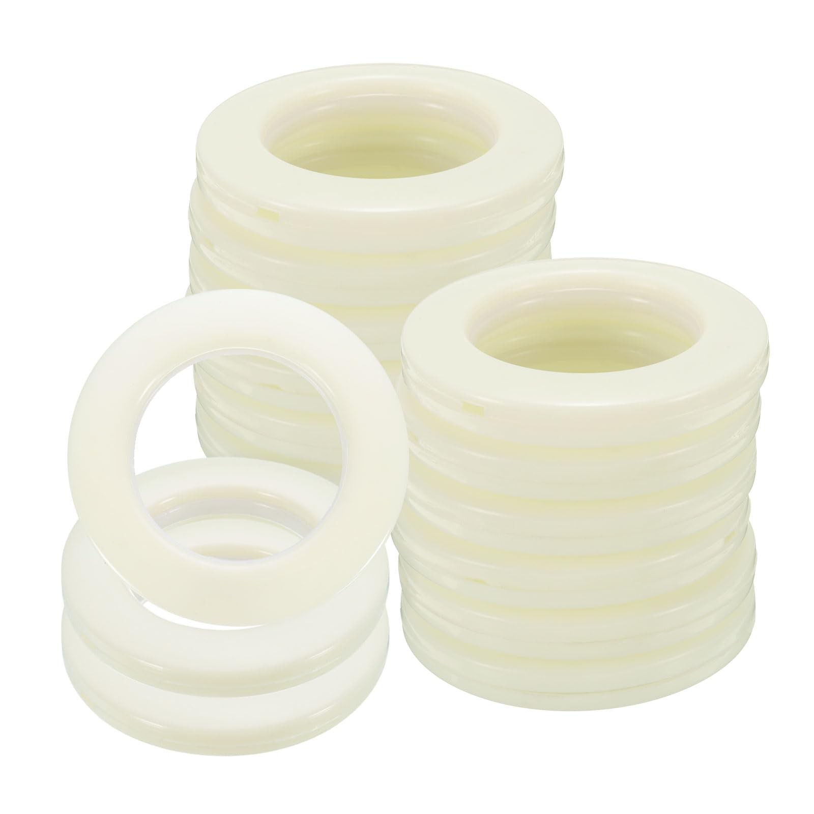 uxcell 16pcs Curtain Grommets, 1-5/7″(42 mm) ID Window Curtain Panels Eyelet Rin