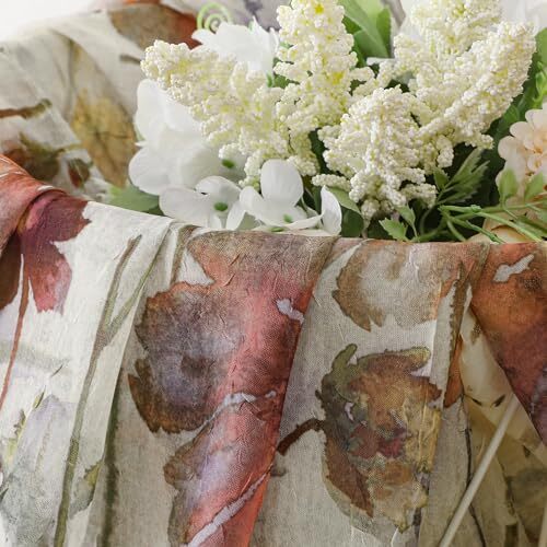 Crushed Sheer Curtains 84 Inch Length 2 Panels Set, 42“W x 84″L Multi Color