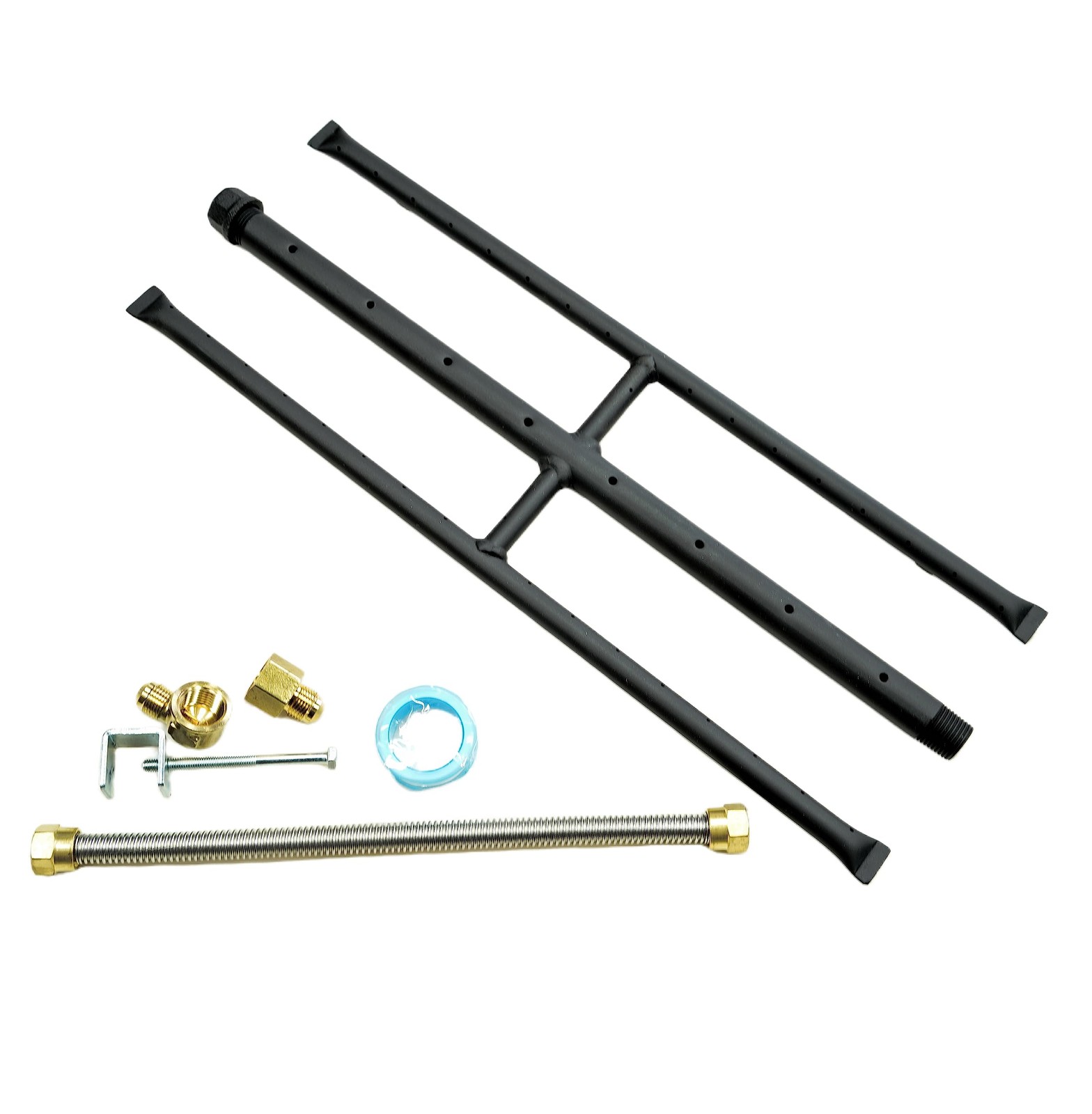 Rectangular Gas Fire Pit and Gas Fireplace H-Burner H Burner with 3 Pipes (18…