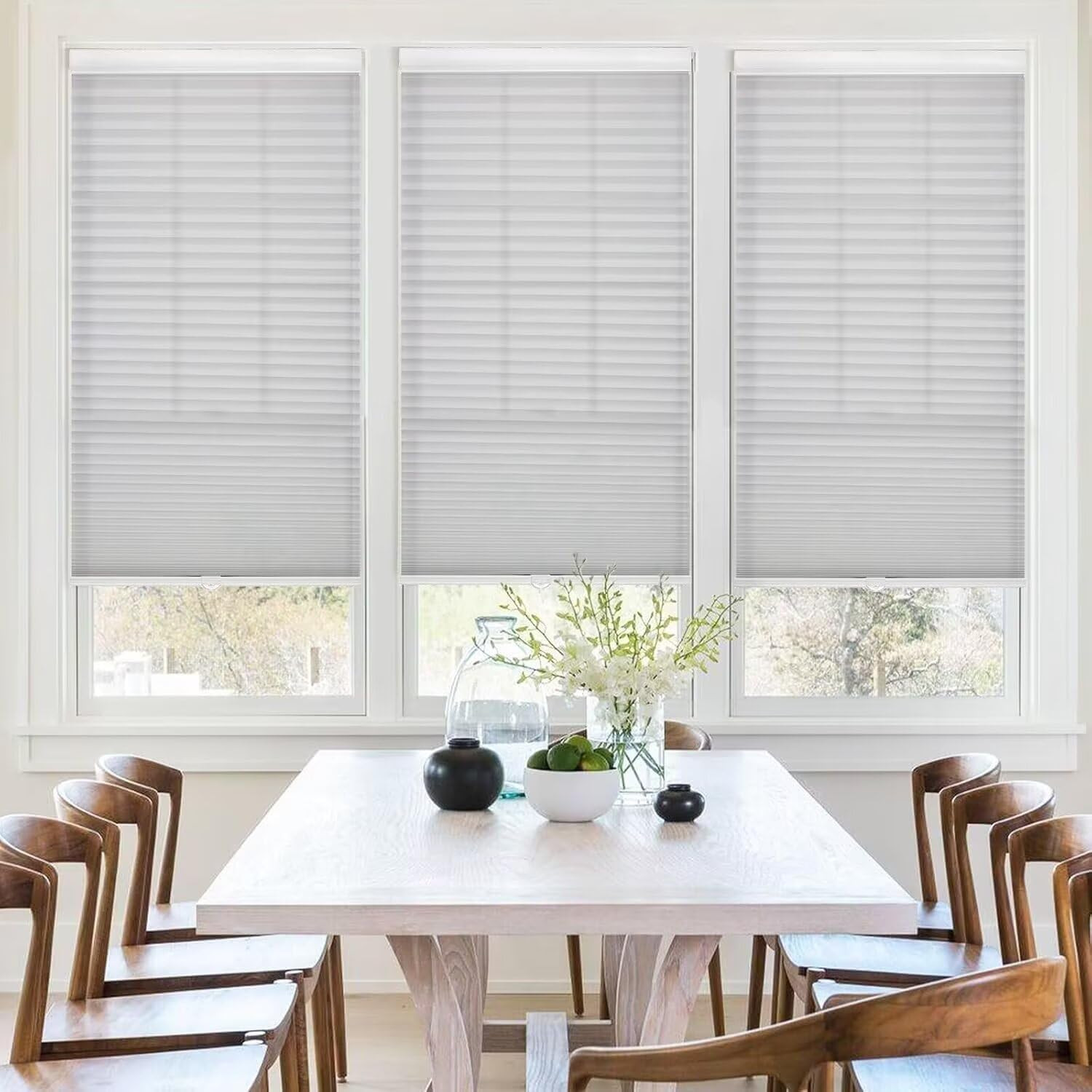 MYshade 1.5-Inch Cellular Cordless Light Filtering Shades, Honeycomb Window Blin