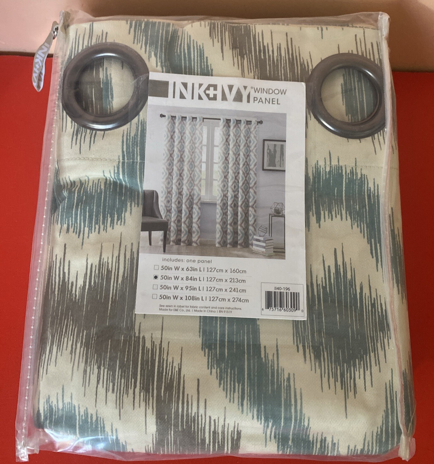 Ink + Ivy Ankara Window Panel 50 x 84 Model II40-196 2 Panel @