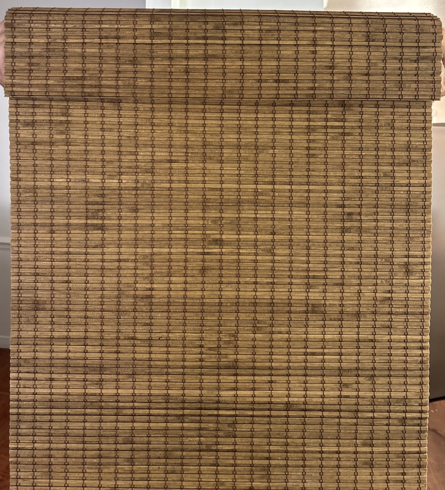 LazBlinds 24.5 X 64 Cordless Bamboo Roman Shades,Privacy Window, Highland New